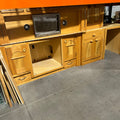 Golden Pine 4 Piece Kitchen Cabinet Set with Hood