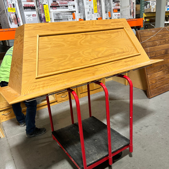 Golden Pine 4 Piece Kitchen Cabinet Set with Hood