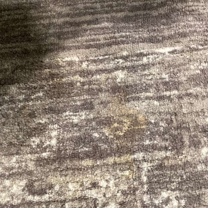 Grey & Ivory Design with Rubber Backing Poly Rug 10'x 12'
