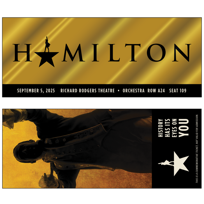 HAMILTON Custom Broadway Souvenir Ticket