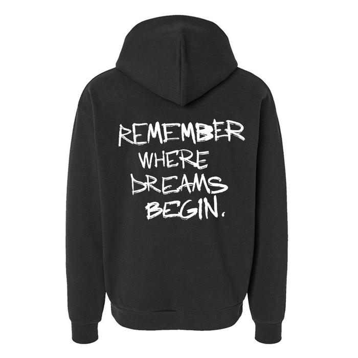 HELL'S KITCHEN Dreams Pullover Hoodie- White Lettering