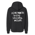HELL'S KITCHEN Dreams Pullover Hoodie- White Lettering