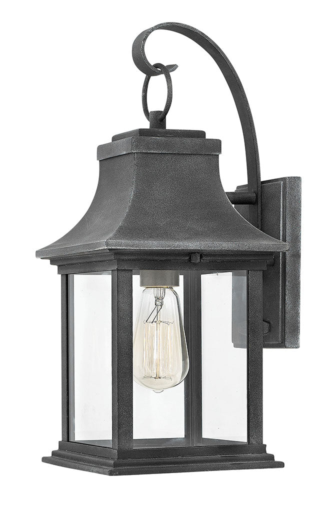 Hinkley 2930DZ Adair Small Outdoor Wall Mount Lantern | Aged Zinc