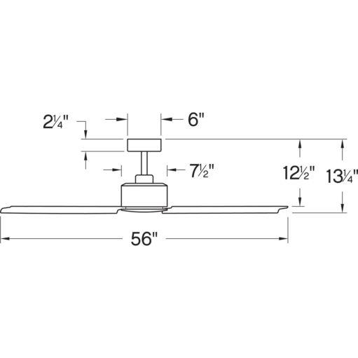 Hinkley 900956FMW-NWA Indy 56" Indoor/Outdoor Ceiling Fan | Matte White