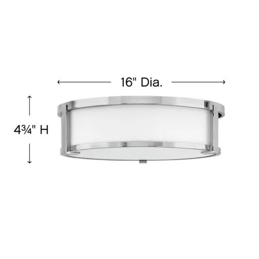 Hinkley Lowell Large Flush Mount 3243CM | OS