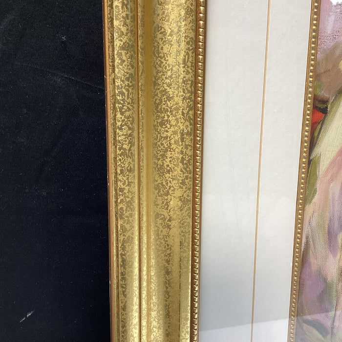 Jae Dougall "India in Paris" Still Life Print In Gold Frame 34" x 45"