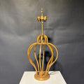 Jean Royere Style Gold Gild Iron Cage  Table Lamp
