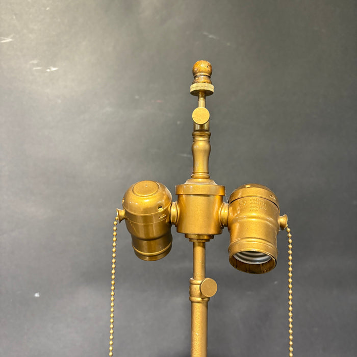 Jean Royere Style Gold Gild Iron Cage  Table Lamp
