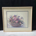 Jodi Jensen Signed "Pick of the Day" Print In Light Wood Frame 27" x 23"