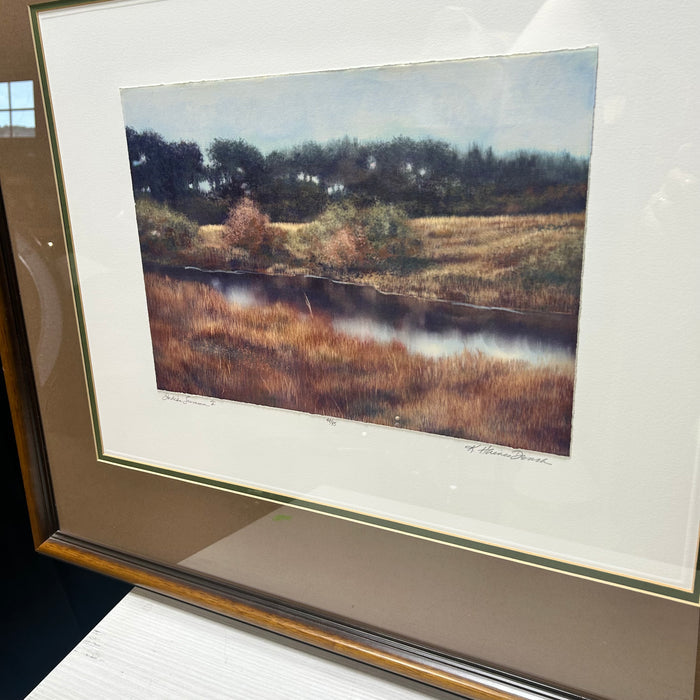 K. Haines Dench " Indian Summer Signed 48/95 " 29"x 25"