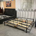 King Scroll Style Iron Bed Set 77.5"x 107"x 53.5"
