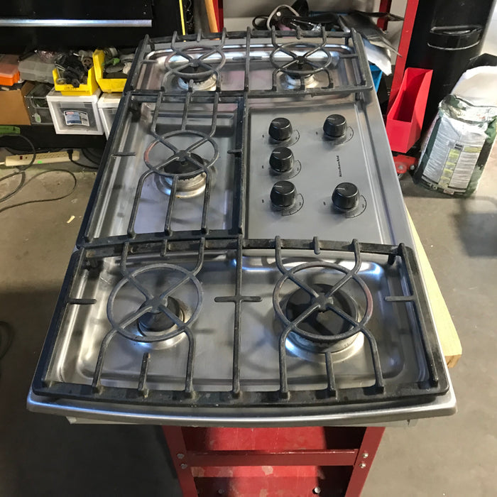KitchenAid Stainless Steel 5 Burner Gas Cook-Top 36"x 21"x 3"