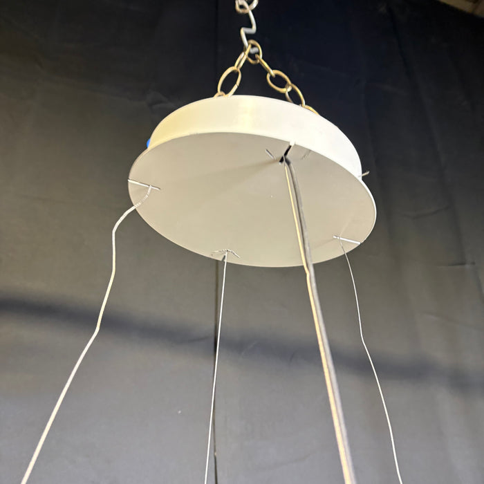 Le Deun Circle 24 LED Black Metal Suspension Ceiling Pendant 24" Diameter x 36"