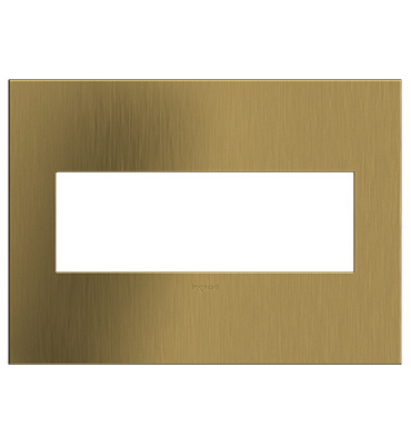 Brushed Satin Brass / 3-Gang