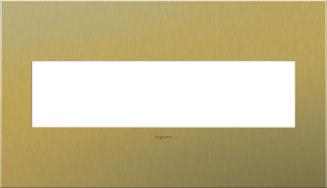 Brushed Satin Brass / 4-Gang