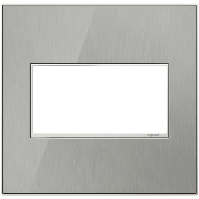 Brushed Stainless / 2-Gang