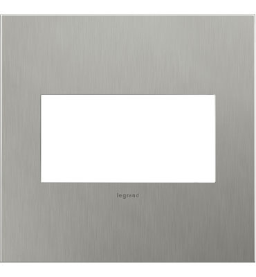 Brushed Stainless Steel / 2-Gang
