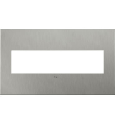 Brushed Stainless Steel / 4-Gang