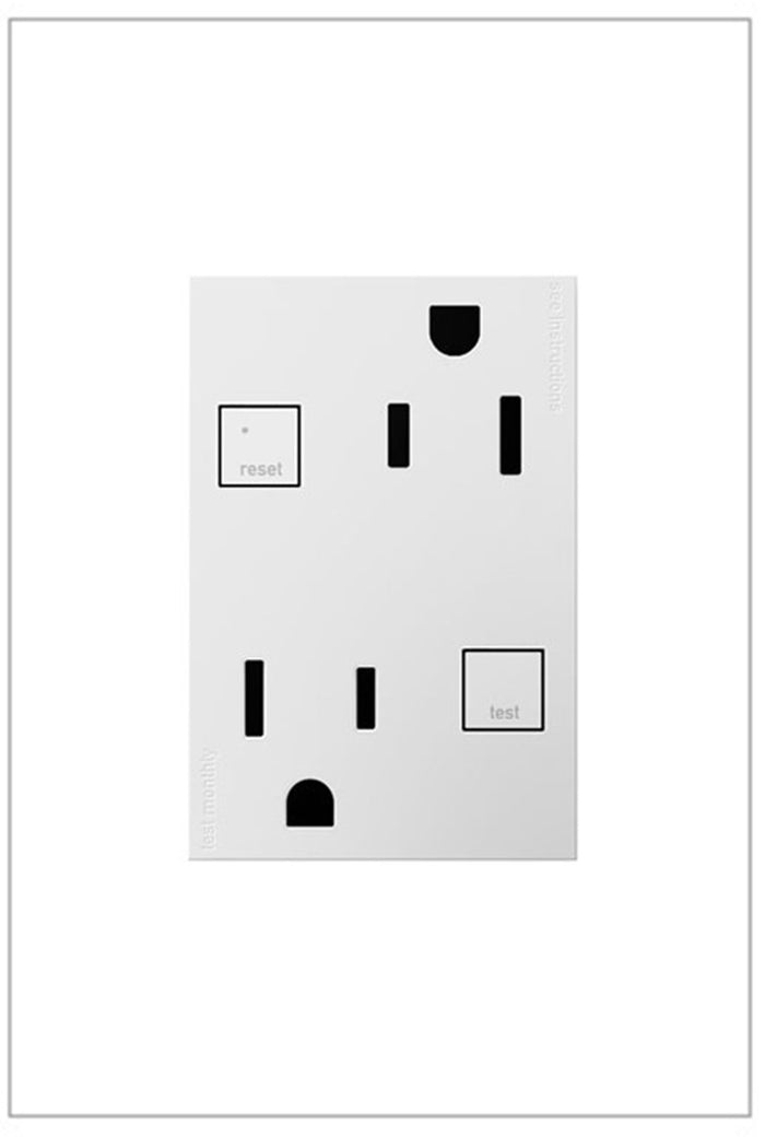 Legrand adorne Plus-Size Duplex Self-Test GFCI Receptacle