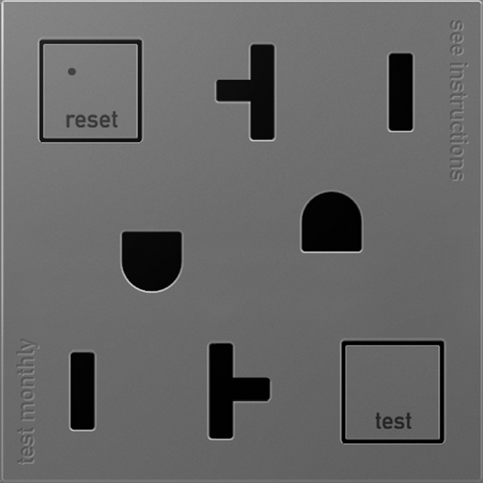Legrand AGFTR2152W4 adorne 15A Tamper-Resistant Self-Test GFCI Duplex Receptacle