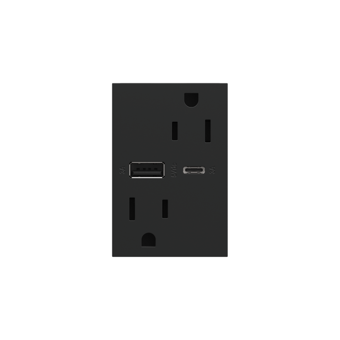 Legrand ARTRUSB156ACM4 adorne 15A Tamper-Resistant Ultra-Fast USB Type-A/C Outlet
