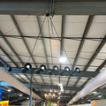 Light Chandelier Black 57"x 11"x 42 - 79"