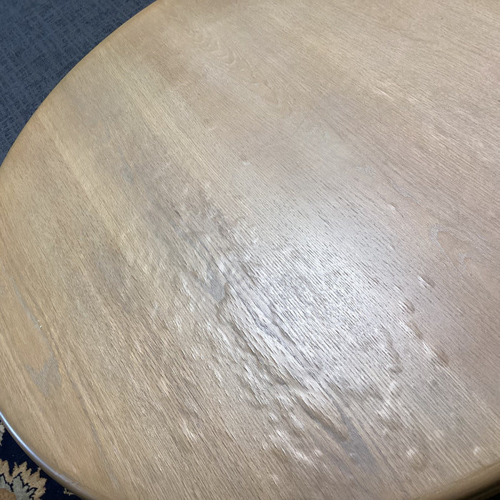 Light Oak Veneer Round Coffee Table 36" Diameter x 17"