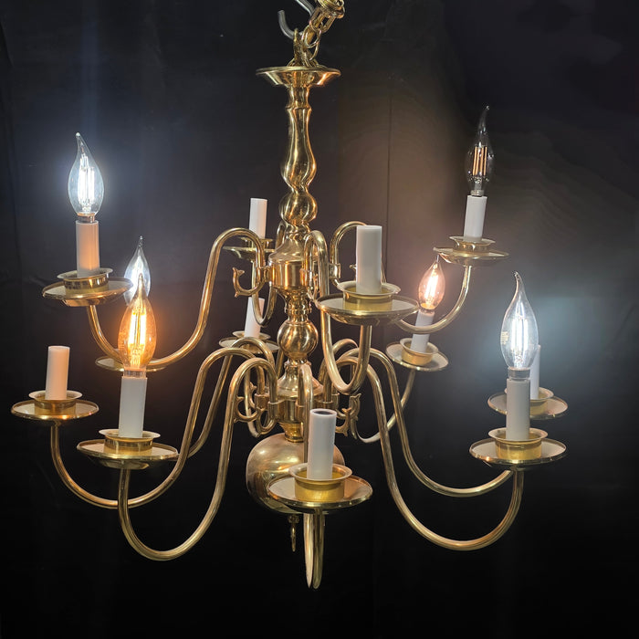 Livex Lighting Williamsburg 12 Light 2 Tier Chandelier 25"Dx23"