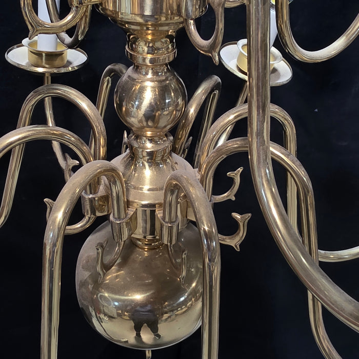 Livex Lighting Williamsburg 12 Light 2 Tier Chandelier 25"Dx23"
