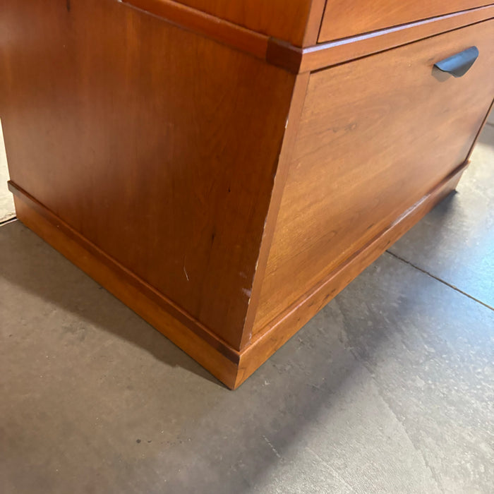 Lizell Quality Furniture Cherry Wood 3 Drawer Filing Cabinet 30.5"x 19"x 42"