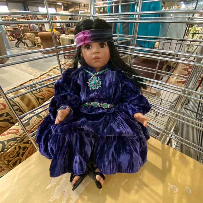 Margaret Wirtz Reproduction Native American Porcelain Doll 20"