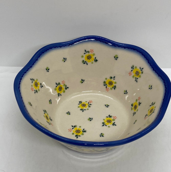 Medium Wavy Serving Bowl ~ Serving ~  7 inch ~ U-WP3