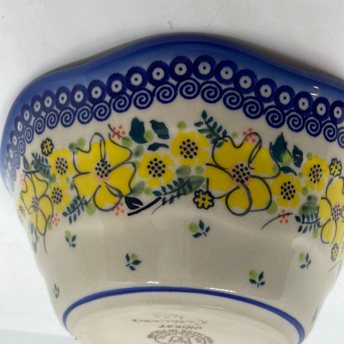 Medium Wavy Serving Bowl ~ Serving ~  7 inch ~ U-WP3