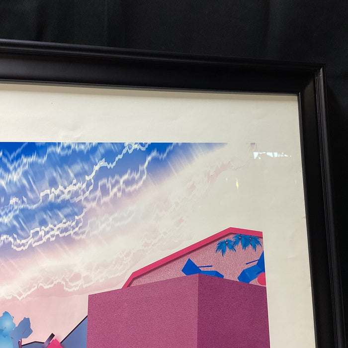 Michael Muffins Signed "Above The Beach" Limited Edition Print 33.5" x 27.5"
