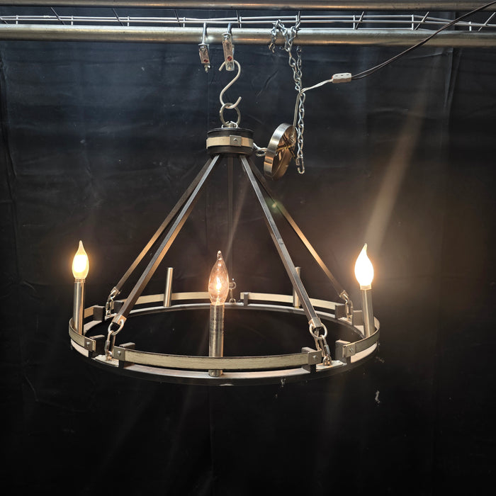 Modern 5 Light Chandelier 26"Dx19"