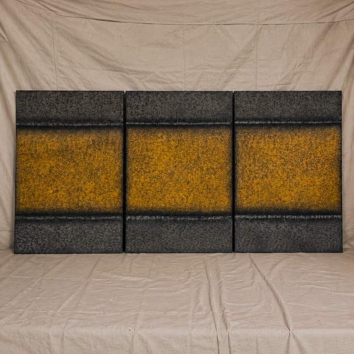 Modern Rendition of "The Yellow Brick Road" Textured Art on Canvas (3 Pieces Sold Separately) 5'x6' Each