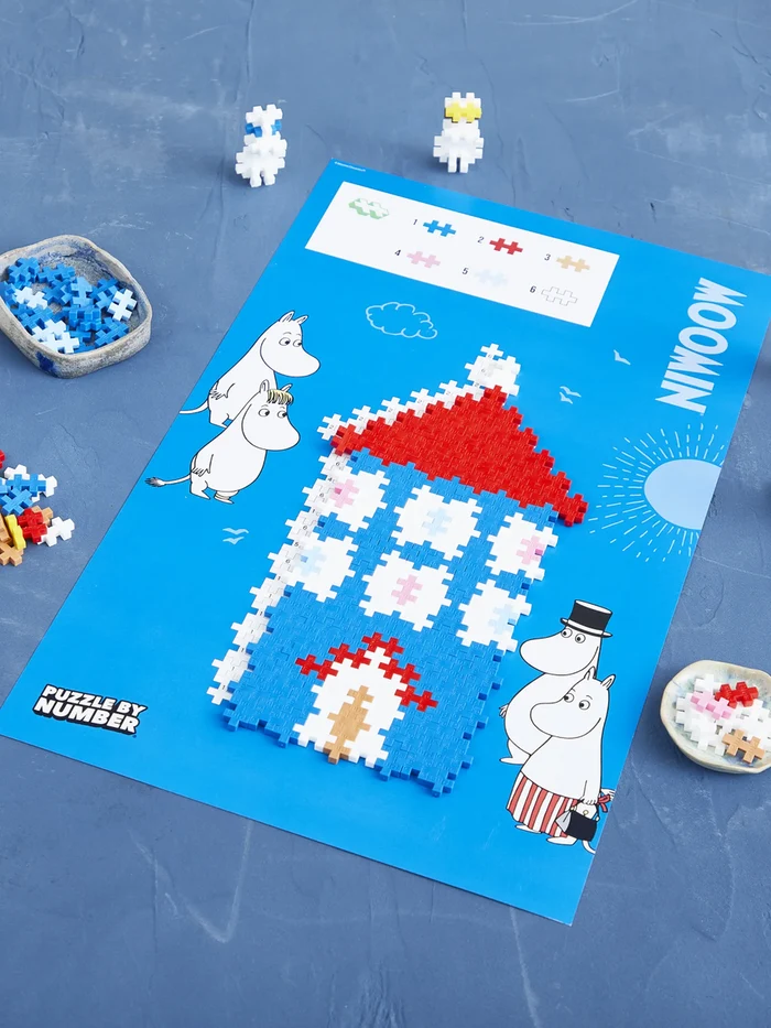 Moomin House with 3D Characters - Puzzle by Number - 275 pcs