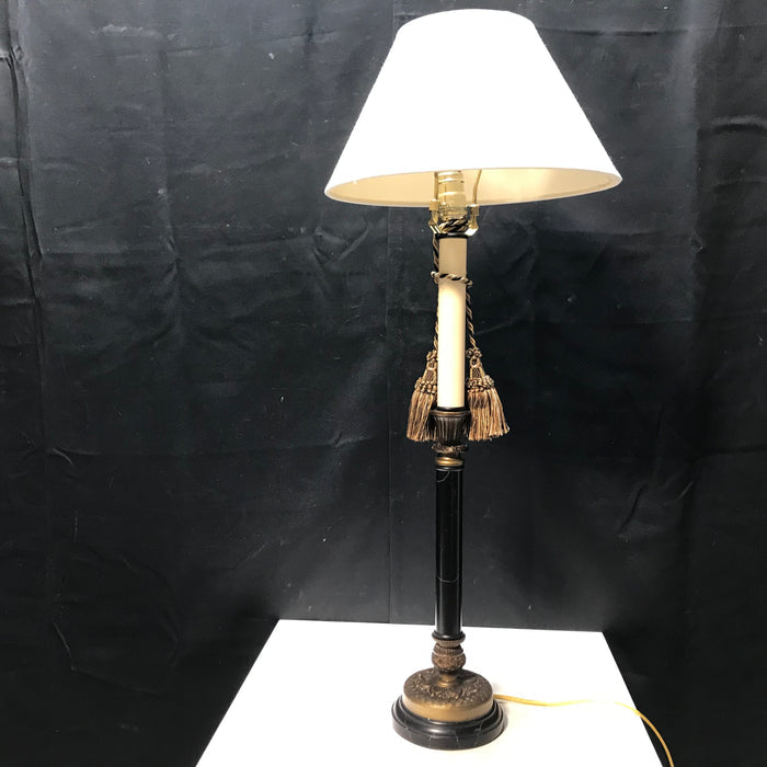 Neoclassical Stye Column Table Lamp 5" Base 32" Height