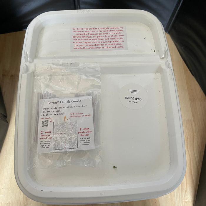New Foton Pearled Unscented Candles, 144 Ounces