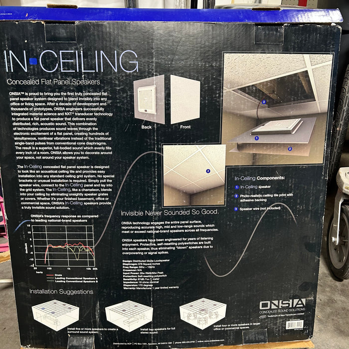 Onsia In Ceiling Concealed Flat Panel Speaker