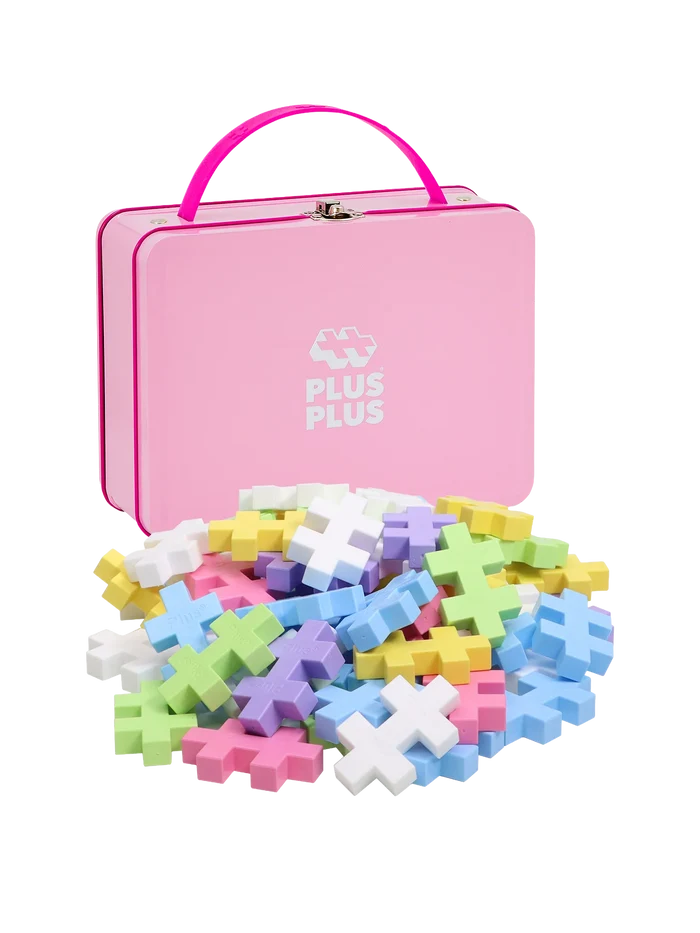 Pink Metal Suitcase with BIG Pastel Color Mix – 70 pcs