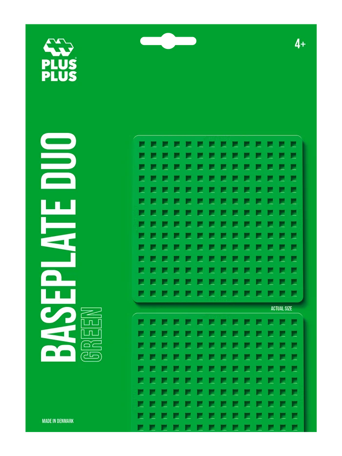 Plus-Plus Baseplates – Green – 2 pcs