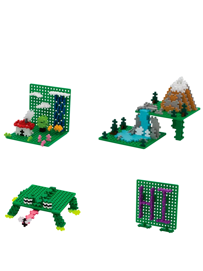 Plus-Plus Baseplates – Green – 2 pcs