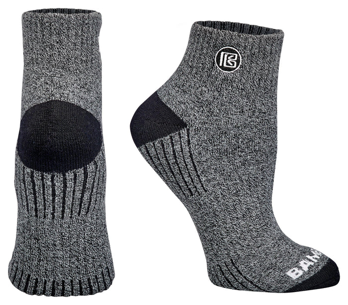 Premium Bamboo Rayon Quarter Crew Socks - 3 Pair Gift Box