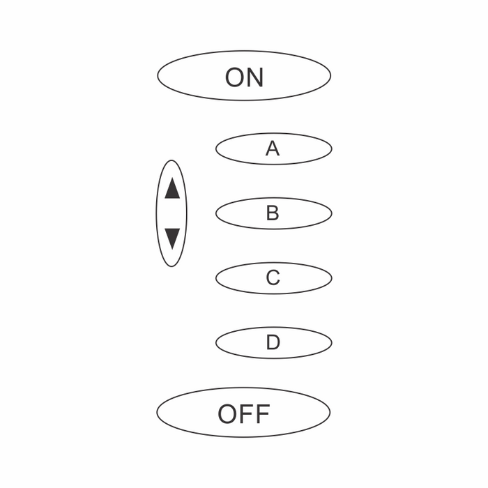 PulseWorx KPM6 - 6 button membrane for 6-button Keypads