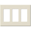 PulseWorx WCP-3: Wall Switch Cover Plate, Three Gang - Screwless