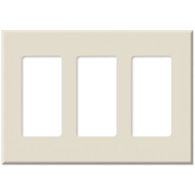 PulseWorx WCP-3: Wall Switch Cover Plate, Three Gang - Screwless