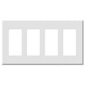 PulseWorx WCP-4: Wall Switch Cover Plate, Four Gang - Screwless