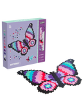 Plus-Plus Puzzle By Number Butterfly set with 800 colourful pieces and template to build a large 2D butterfly by matching numbers and colours