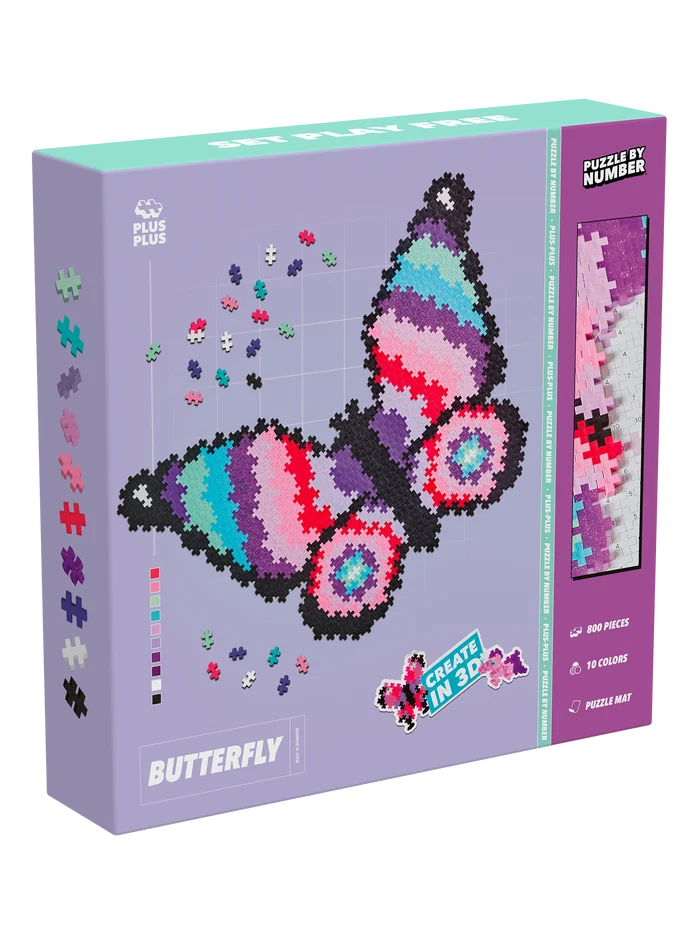 Puzzle By Number - Butterfly